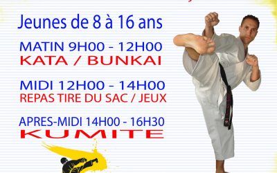 Stage Karaté du 9 au 13 juillet 2018