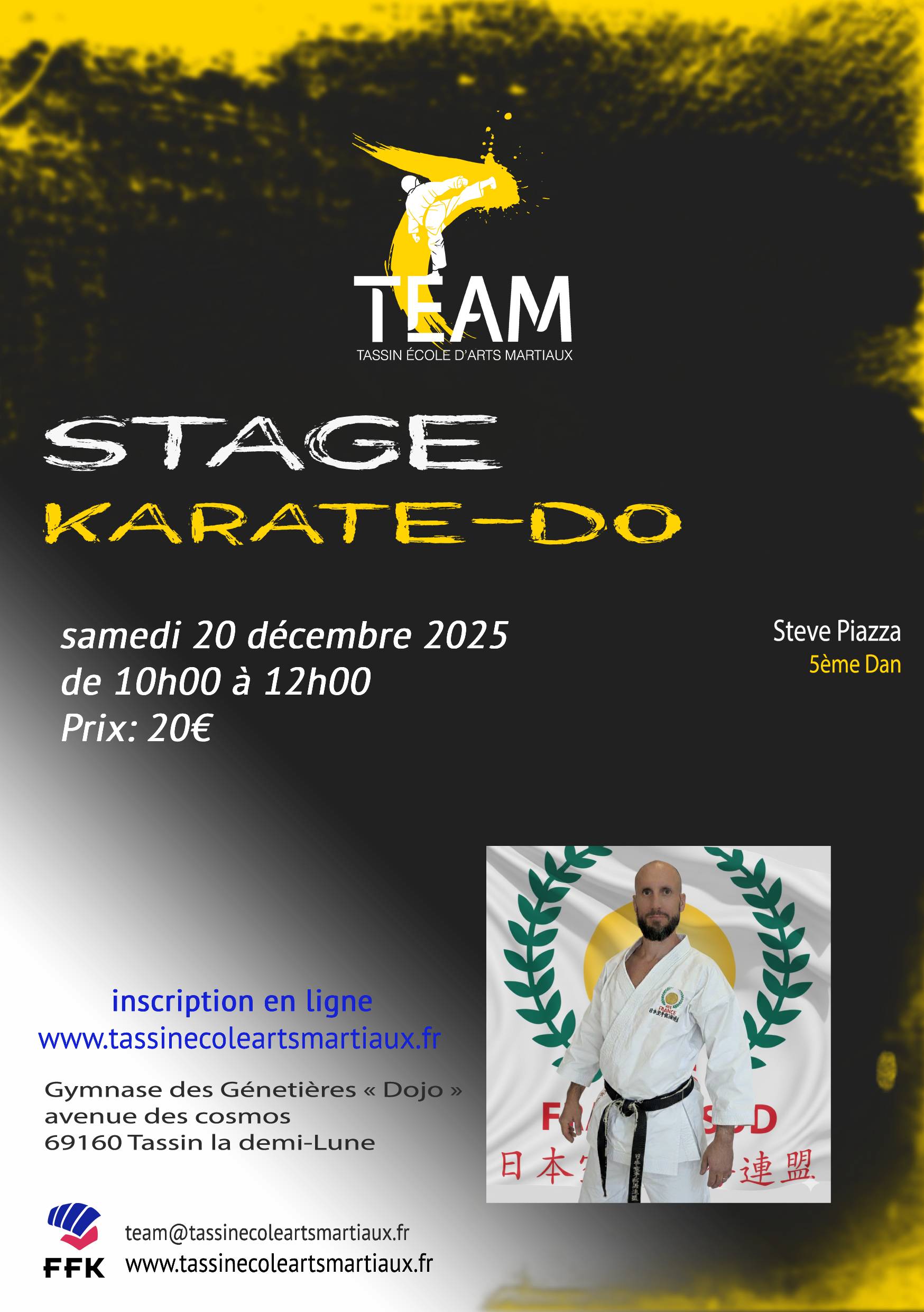 Stage Karaté decembre 2025-2