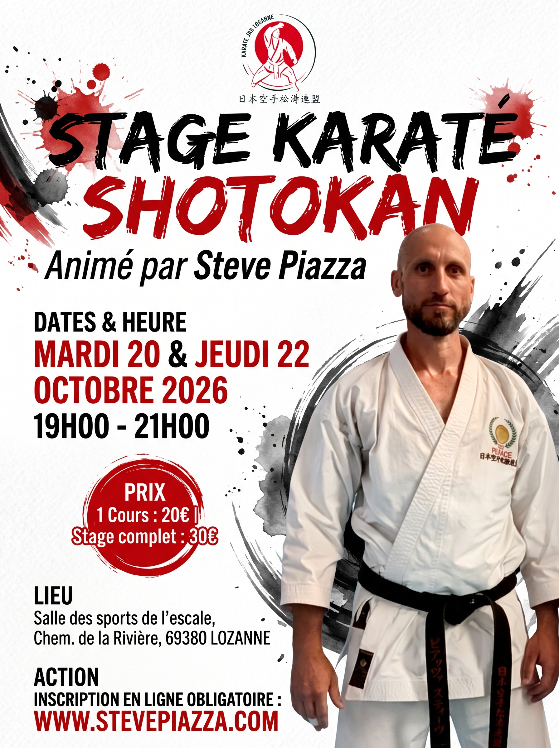 Stage Karaté Lozanne 2026
